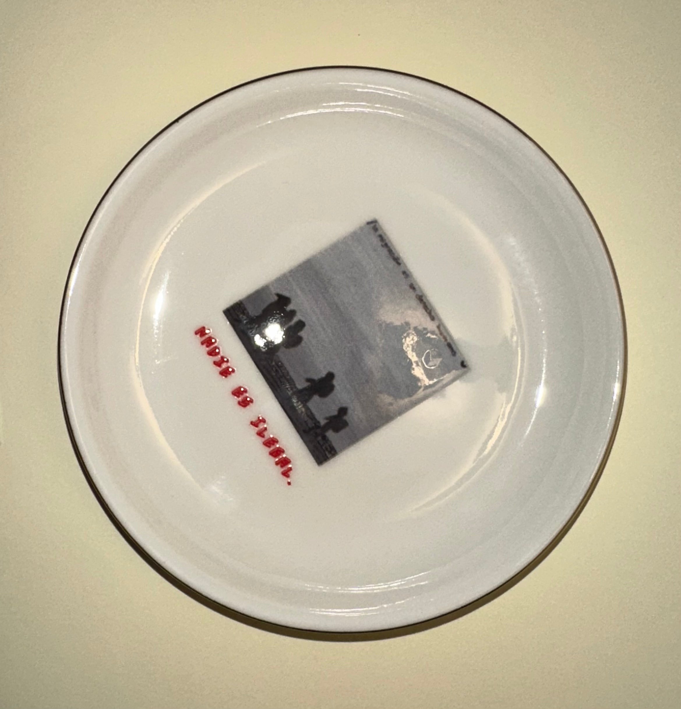 "Migration" ceramic plate
