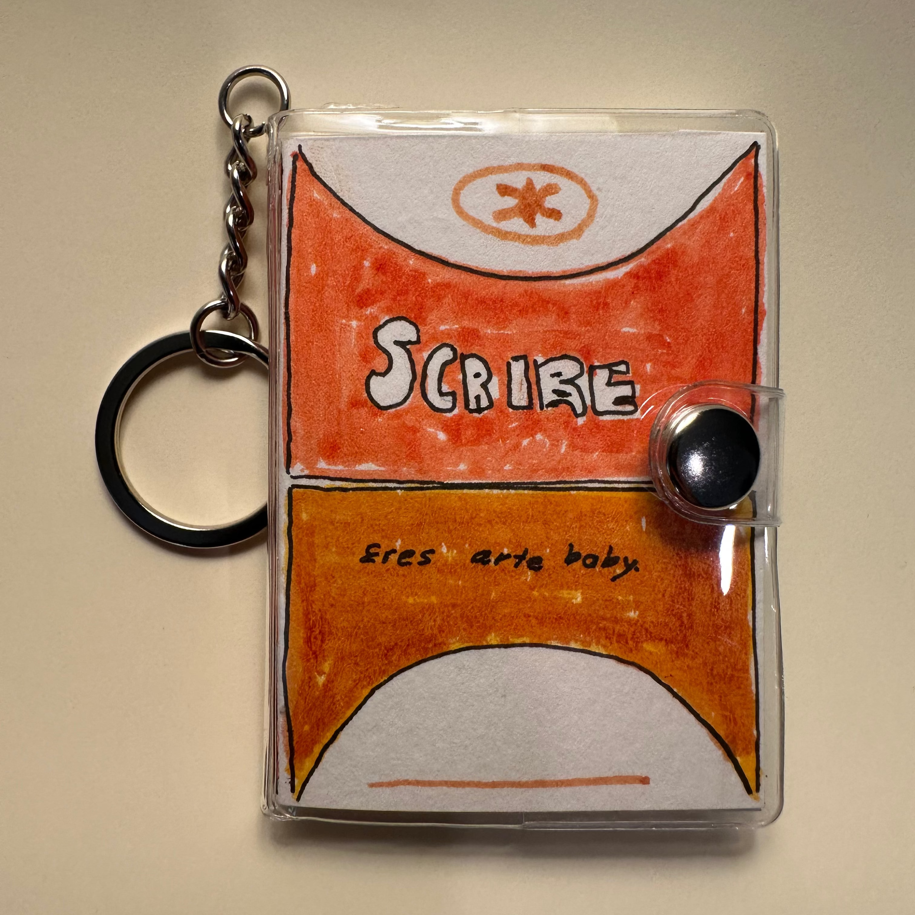 Llavero de mini libreta "Scribe"