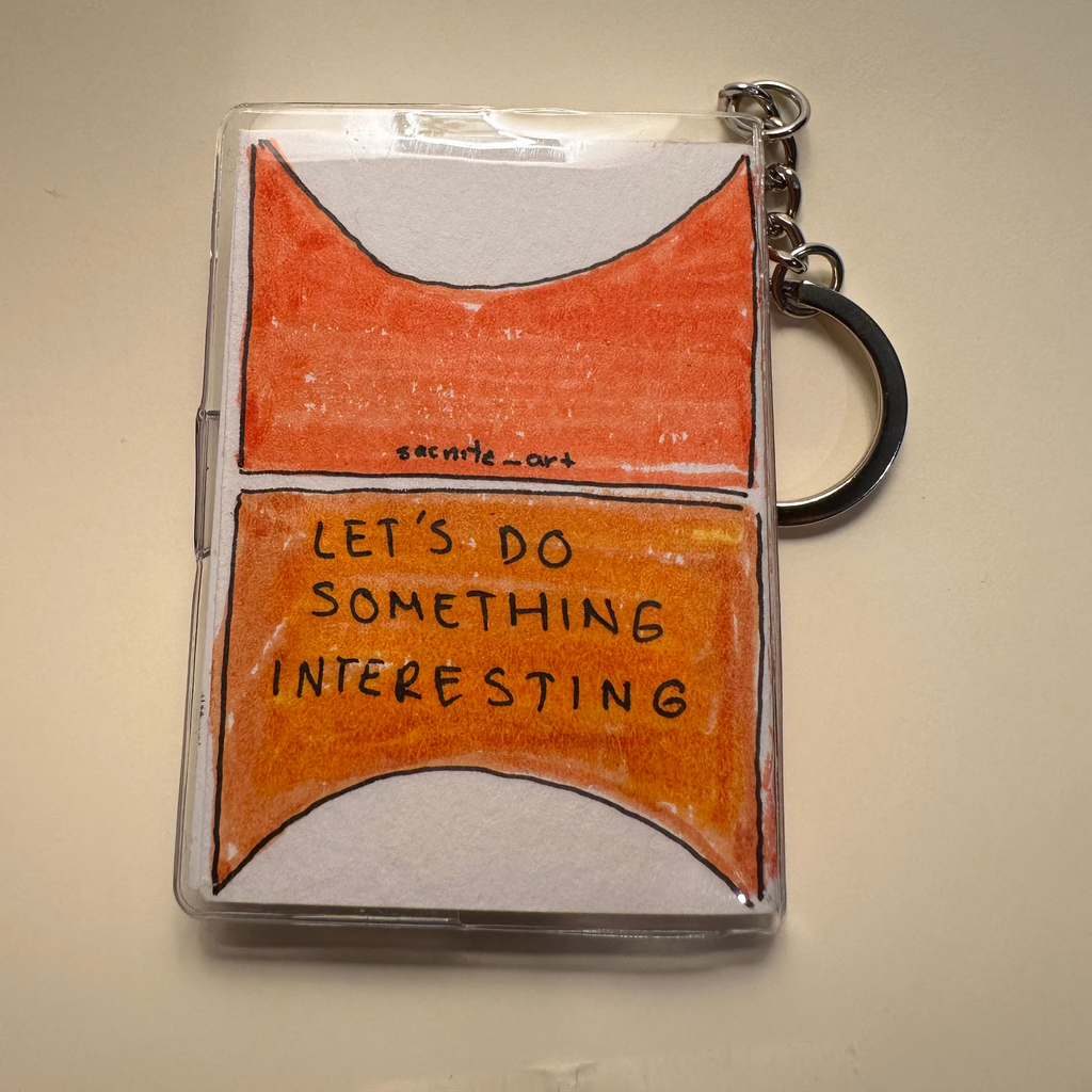 "Scribe" mini notebook keychain
