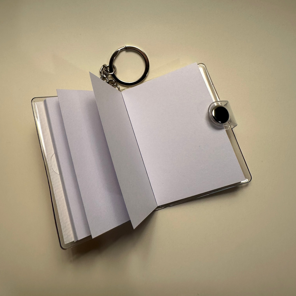 "Map" mini notebook keychain