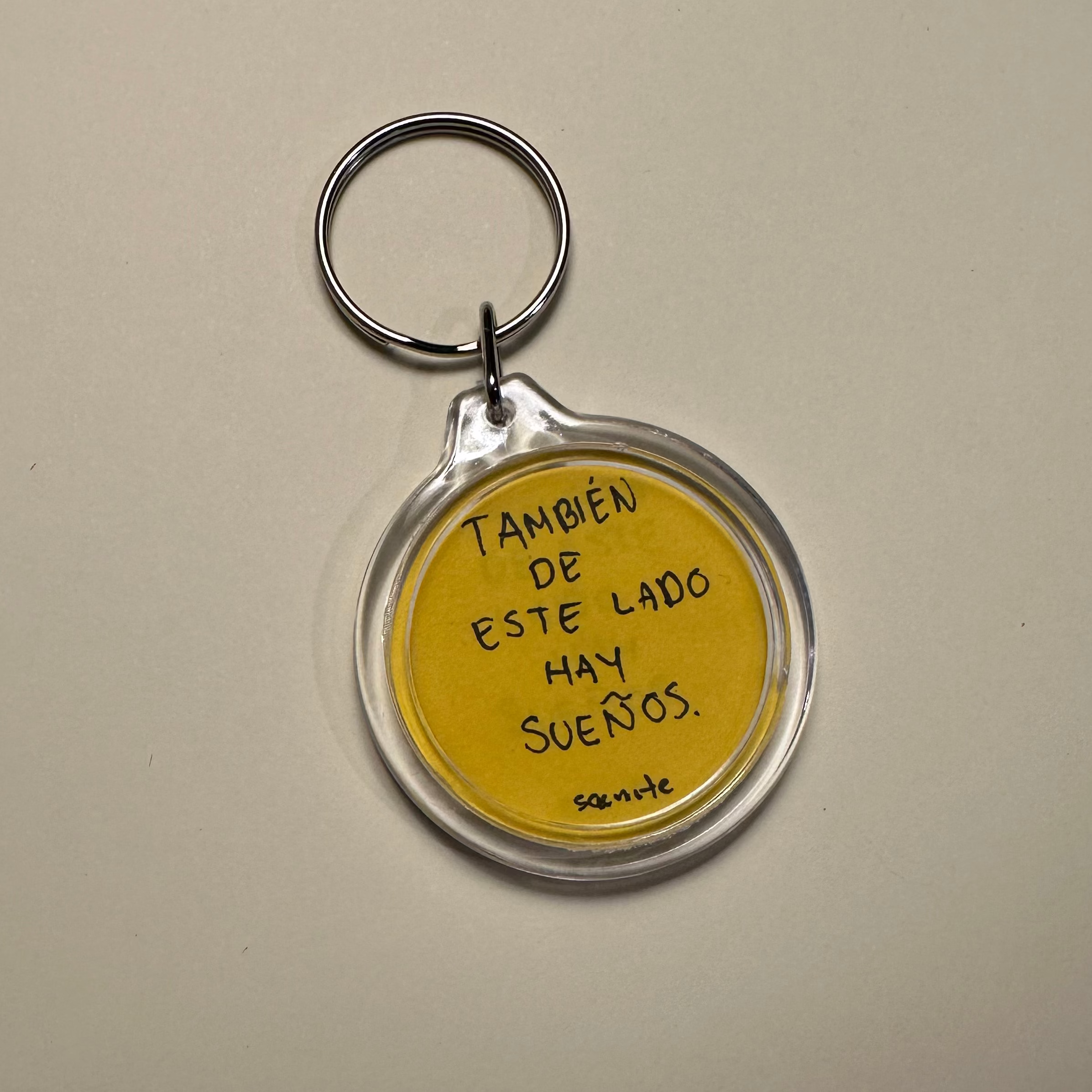 Hand-painted keychain — "The Wall" (One of a kind)