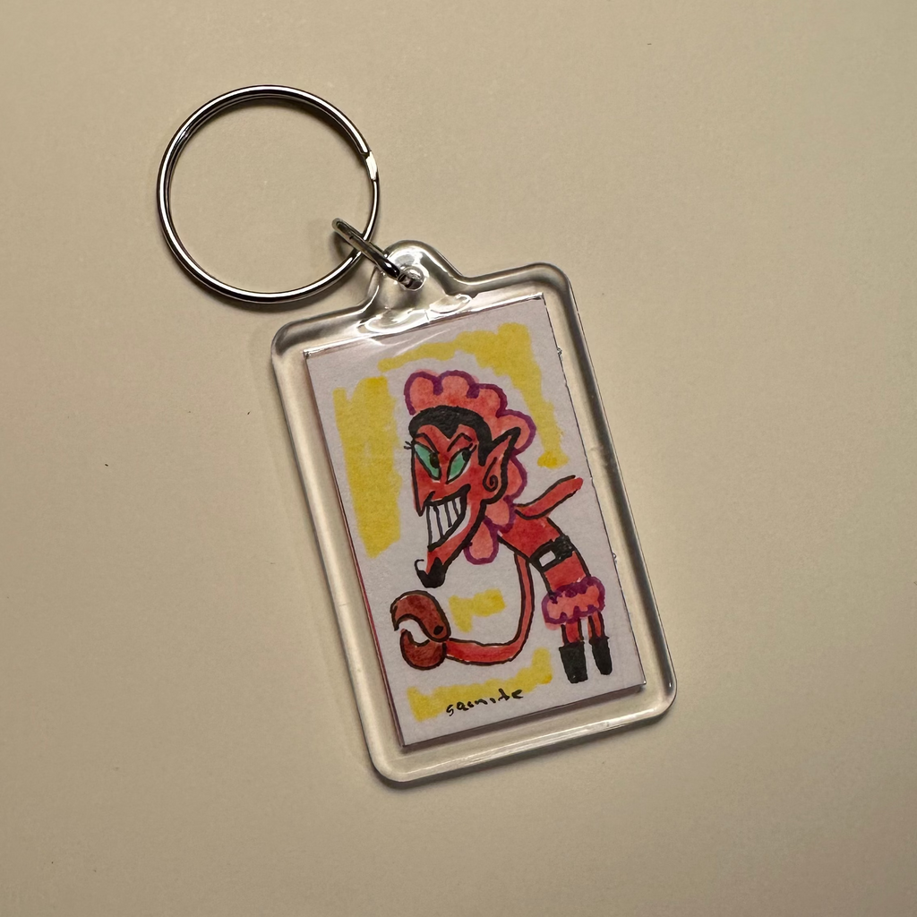 Hand-painted Keychain — "El" (Unique piece)