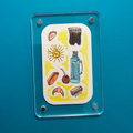 Pintura hecha a mano (Imán para refrigerador) "Argentinidad" (pieza única)