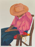 Obra de arte pintada a mano (acuarela) — "Papáyano" (Pieza única)